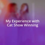 My Experience with Cat Show Winning